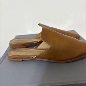 Madewell Tan Leather Slippers